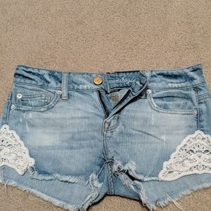 Denim shorts